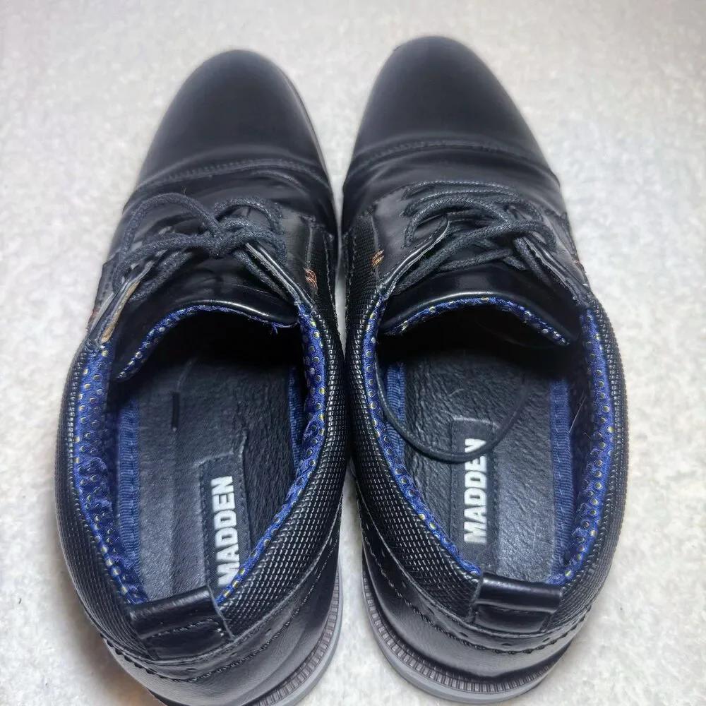 Steve Madden Men's Black Oxford Lace Up Shoes Casual /dress / business Size 9